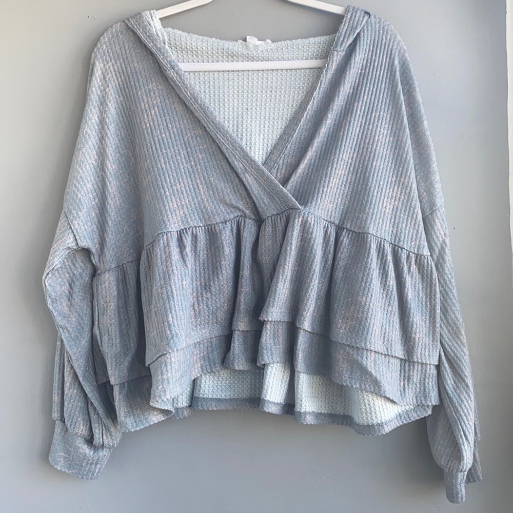 Hooded Tie Dye Top - Picture 2 of 6